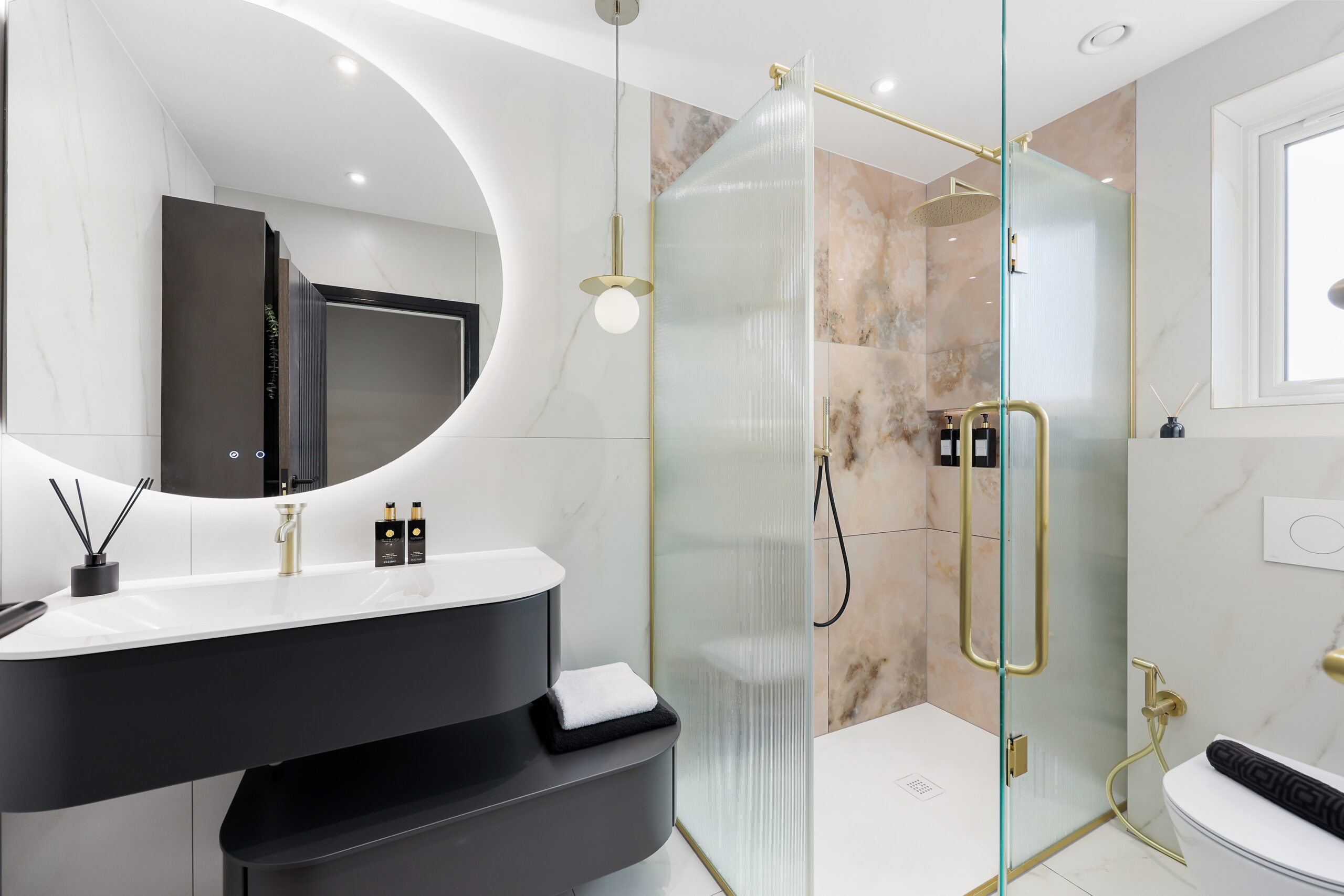 Luxury Family Bathroom Design in Ilford — completed bathroom photograph 1
